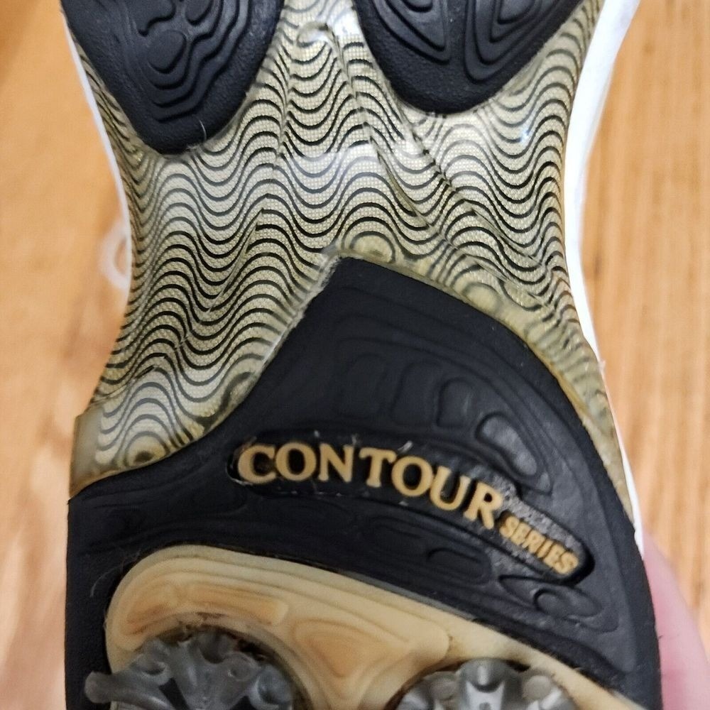 FootJoy Contour Series Womens Size‎  7 M Golf Shoes Oxfords Leather White/Beige - Picture 9 of 15